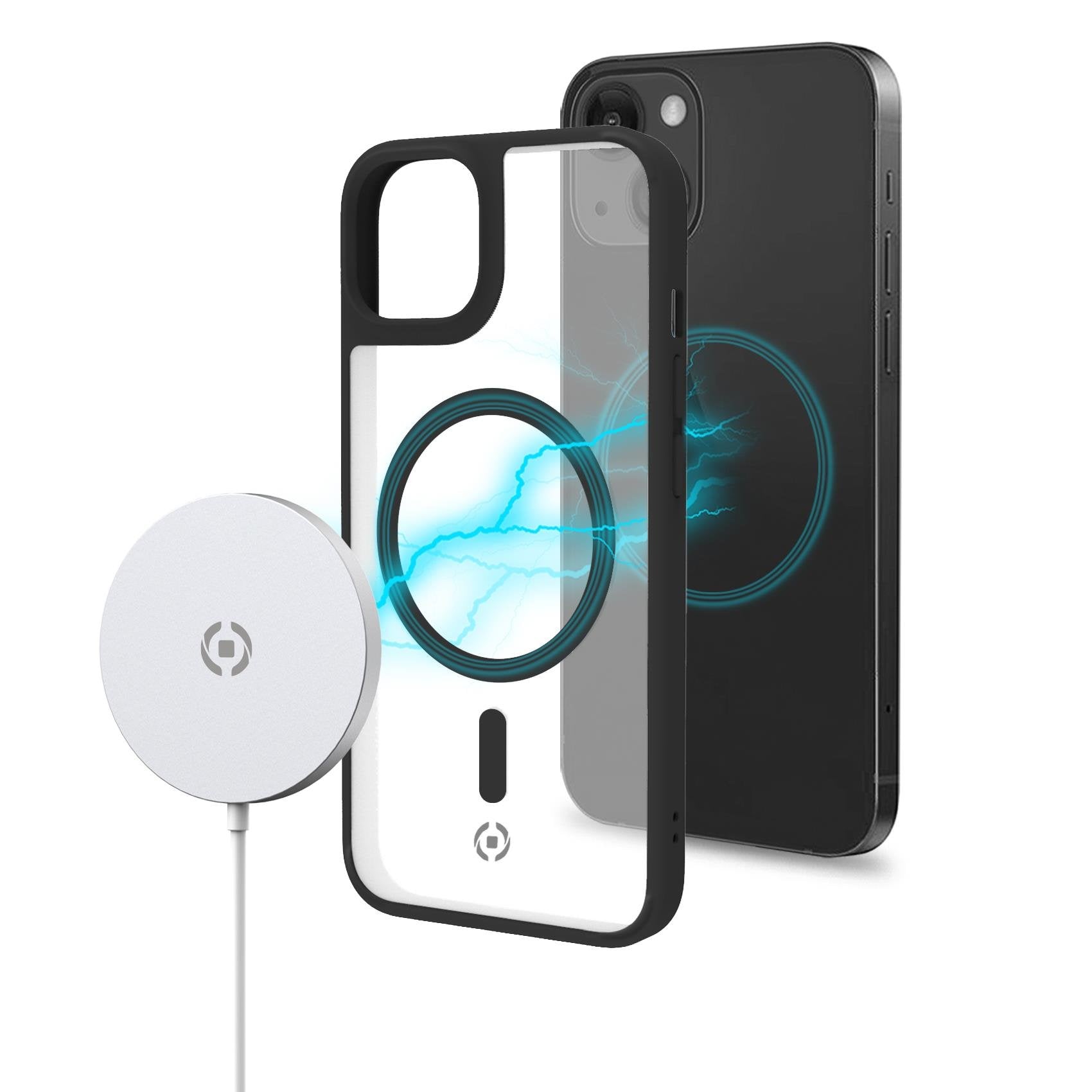 Celly Magmatt Funda Para Iphone 14 Pro 15,5 Cm (6.1") Negro, Transparente