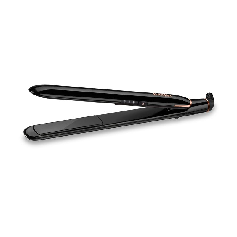EAN 3030050153941 - BaByliss ST255E Utensilio de peinado Plancha de pelo Caliente Negro, Oro 2 m imagen 1