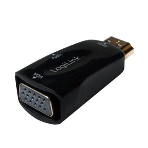 Logilink Cv0107 Adaptador De Cable Hdmi Vga Negro