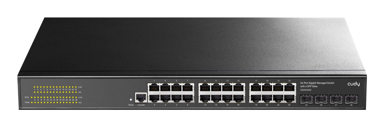 EAN 6971690792930 - Cudy GS2024S2 switch Gestionado L2/L3 Gigabit Ethernet (10/100/1000) 1U Negro imagen 1