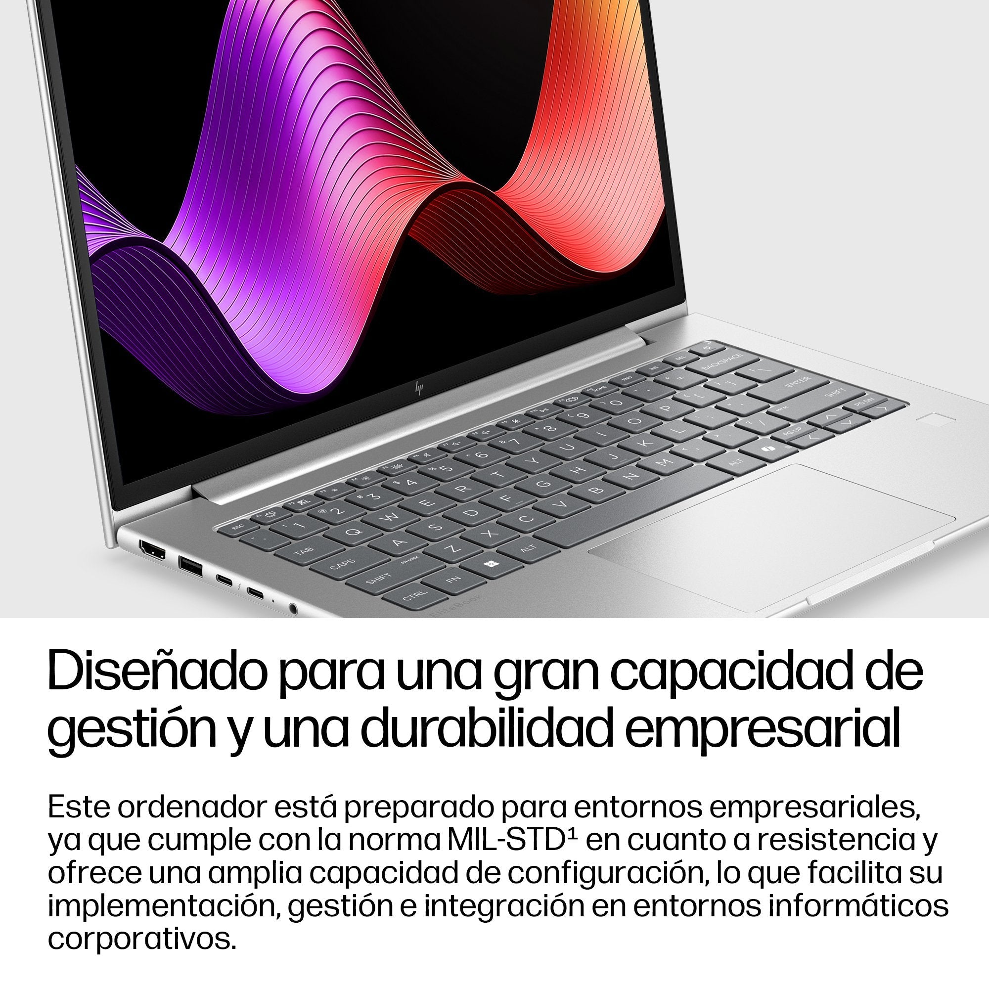 Hp Elitebook 6 G2i Notebook Ai Ai Pc Diseño De Bisagra En 177 Grados Intel Core 5 320 / Hasta 4.6 Ghz Win 11 Pro Intel Graphics 16 Gb Ram 512 Gb Ssd Nvme 14" Ips 1920 X 1200 Gigabit Ethernet Wi-Fi 7 Bluetooth 6.0 Nfc Aluminio Pik