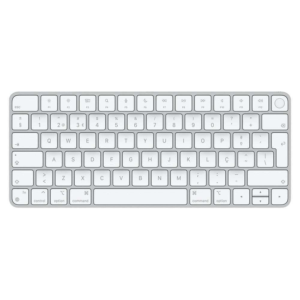 Teclado Portugués Apple Magic Keyboard With Touch Id Inalámbrico Bluetooth Usb-C Qwerty