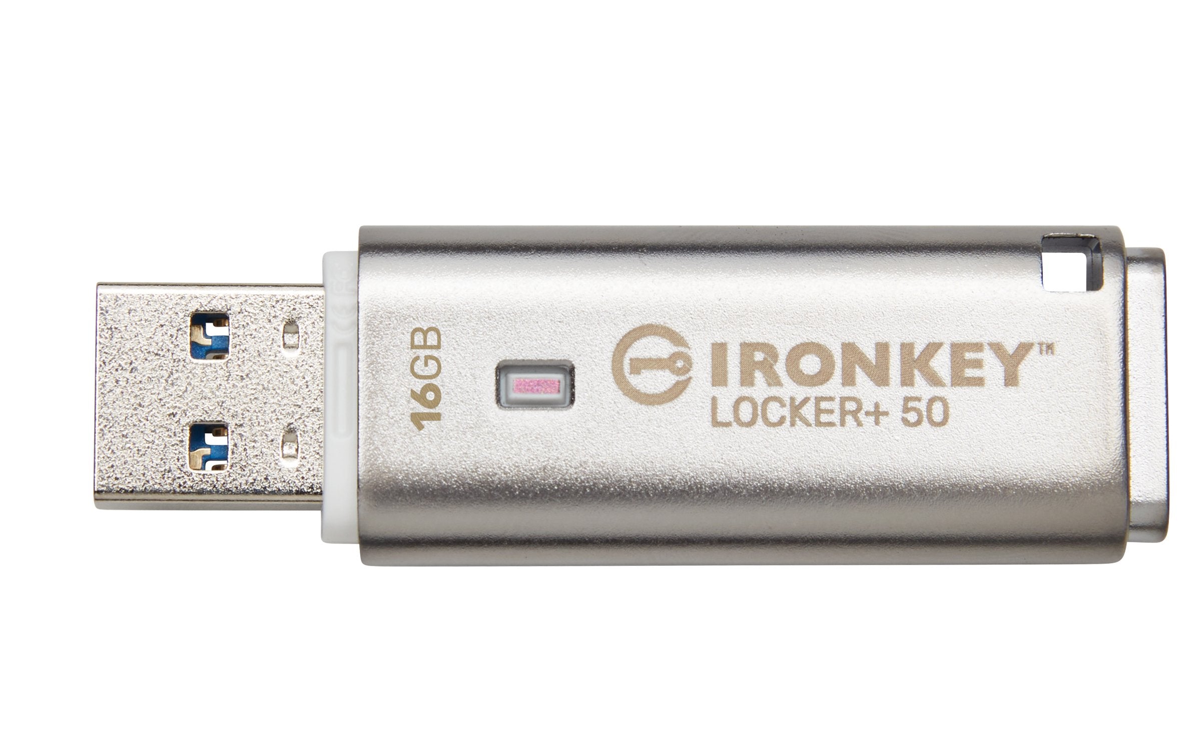 EAN 0740617329308 - Kingston Technology IronKey Locker+ 50 unidad flash USB 16 GB USB tipo A 3.2 Gen 1 (3.1 Gen 1) Plata imagen 5