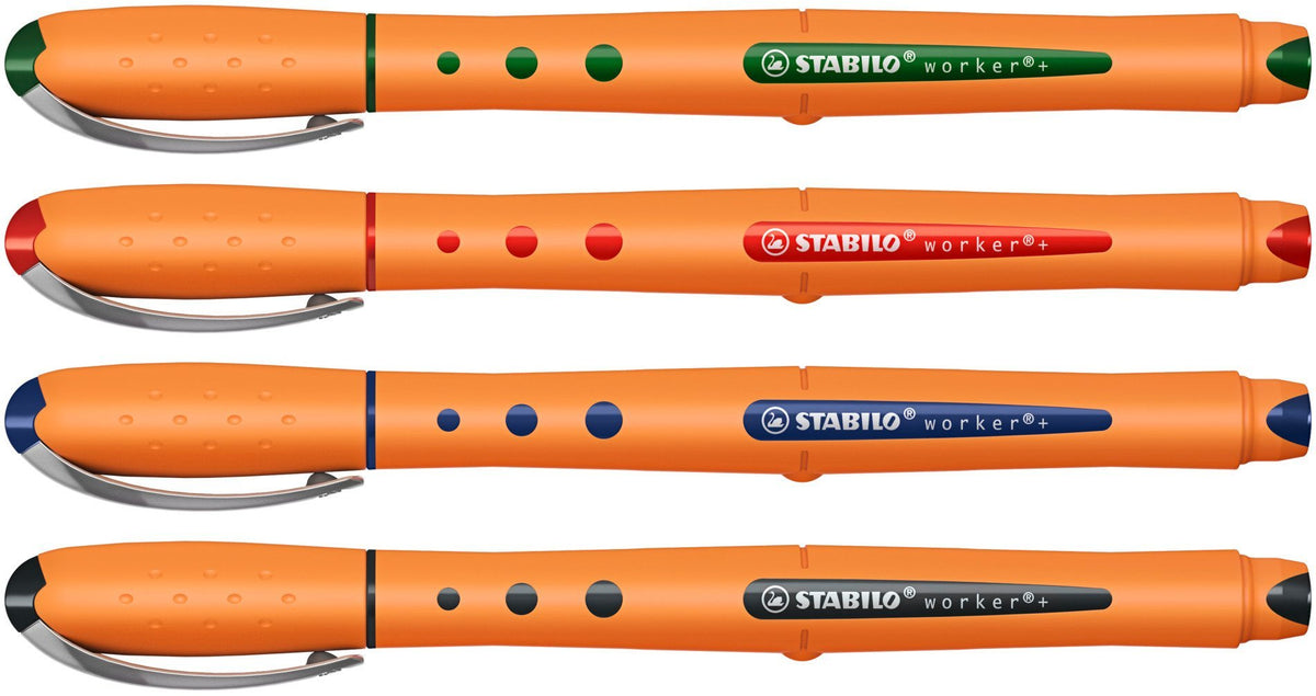 Stabilo Worker®+ Bolígrafo Roller 0.3 Mm Rojo