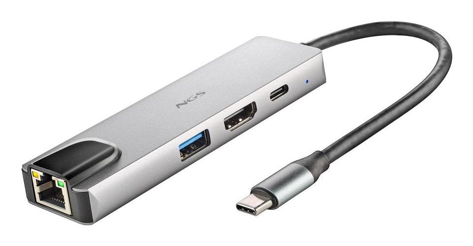 EAN 8435430625646 - NGS NGS-HUB-0140 hub de interfaz USB 2.0 Type-C 5000 Mbit/s Aluminio, Negro imagen 3