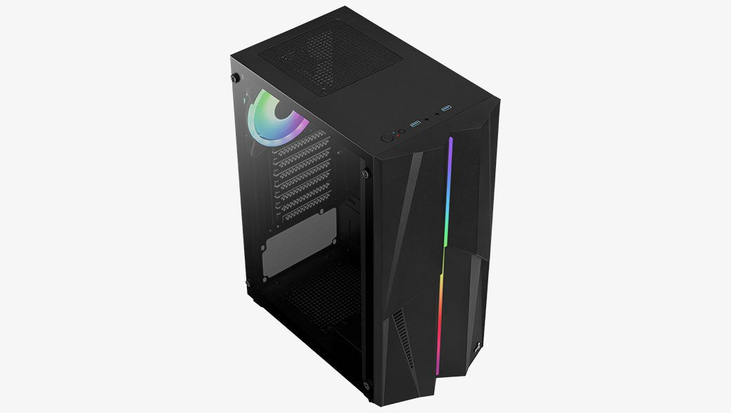 Caja Pc Aerocool Midi Mecha V2 Microatx/Atx/Miniitx O.N. 1xargb