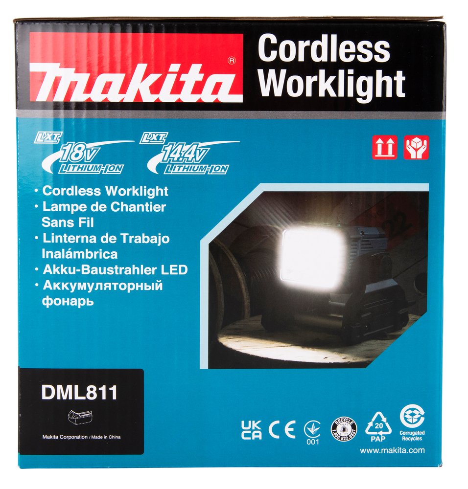 Makita Dml811 Luz De Trabajo Negro, Azul Led 31,5 W