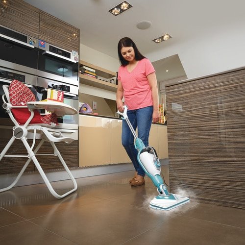 EAN 5035048737828 - Black & Decker BHSM1610DSM Limpiador a vapor portátil 0,5 L 1600 W Color aguamarina, Blanco imagen 9