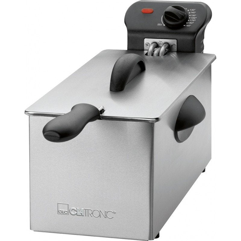 EAN 4006160636840 - Clatronic 263684 freidora Sencillo Independiente 2000 W Negro, Acero inoxidable imagen 3