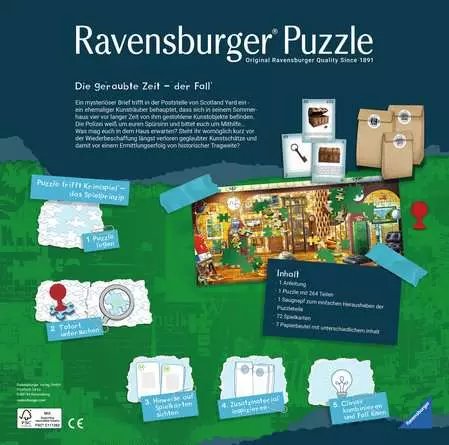 Ravensburger Puzzle X Crime Kids: El Tiempo Robado 264 Piezas 13393