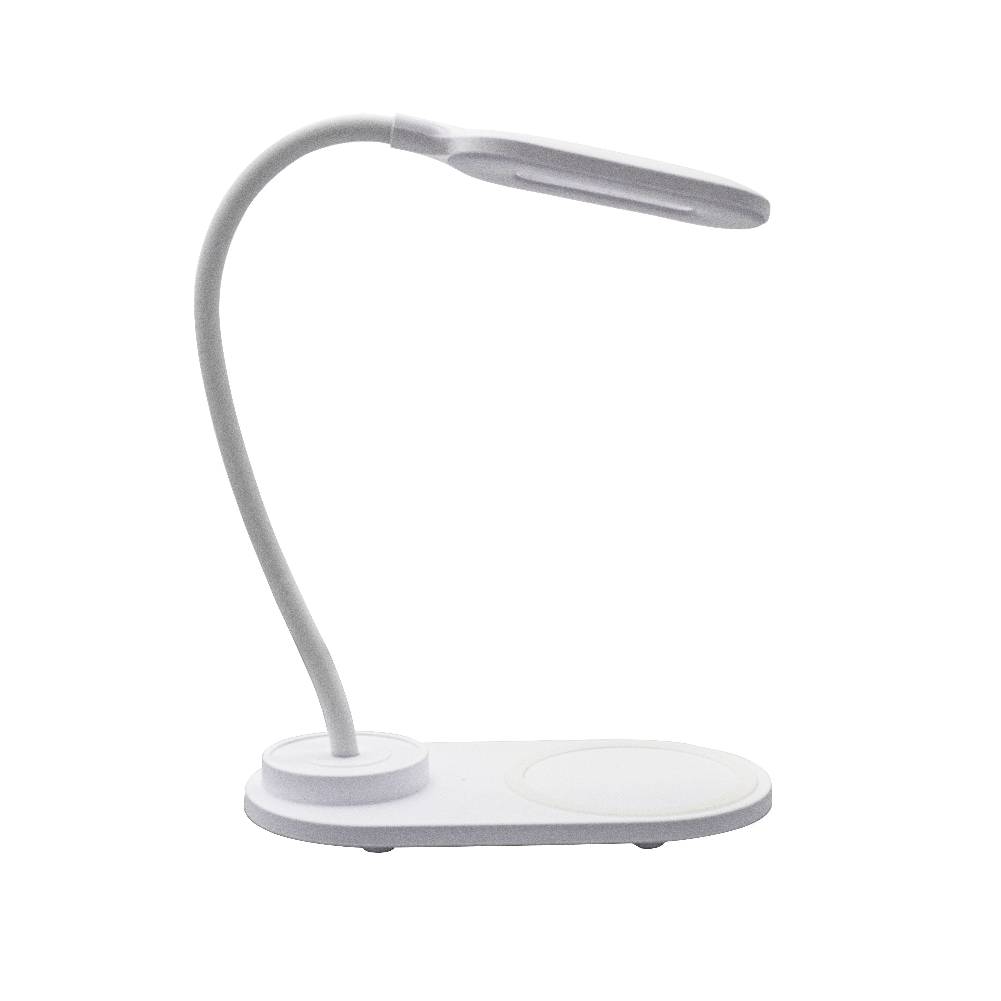 Lampara Led Denver Lqi - 55 Con Cargador De Movil Inalambrico - 3 Tonos De Luz