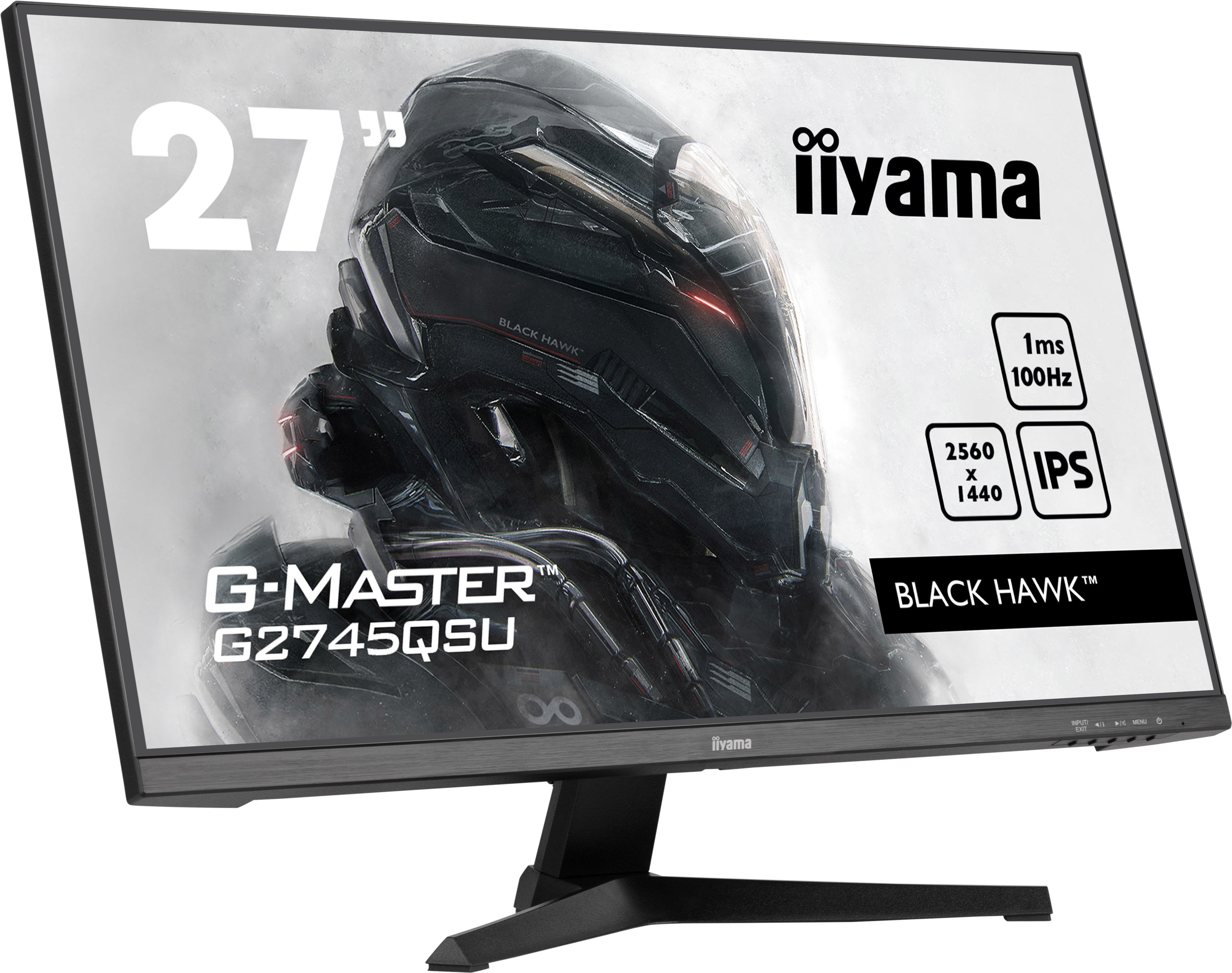 Monitor Iiyama Tft G2745qsu 68.5cm Ips 27'' 2560x1440 Hdmi Dp 2xusb-Hub
