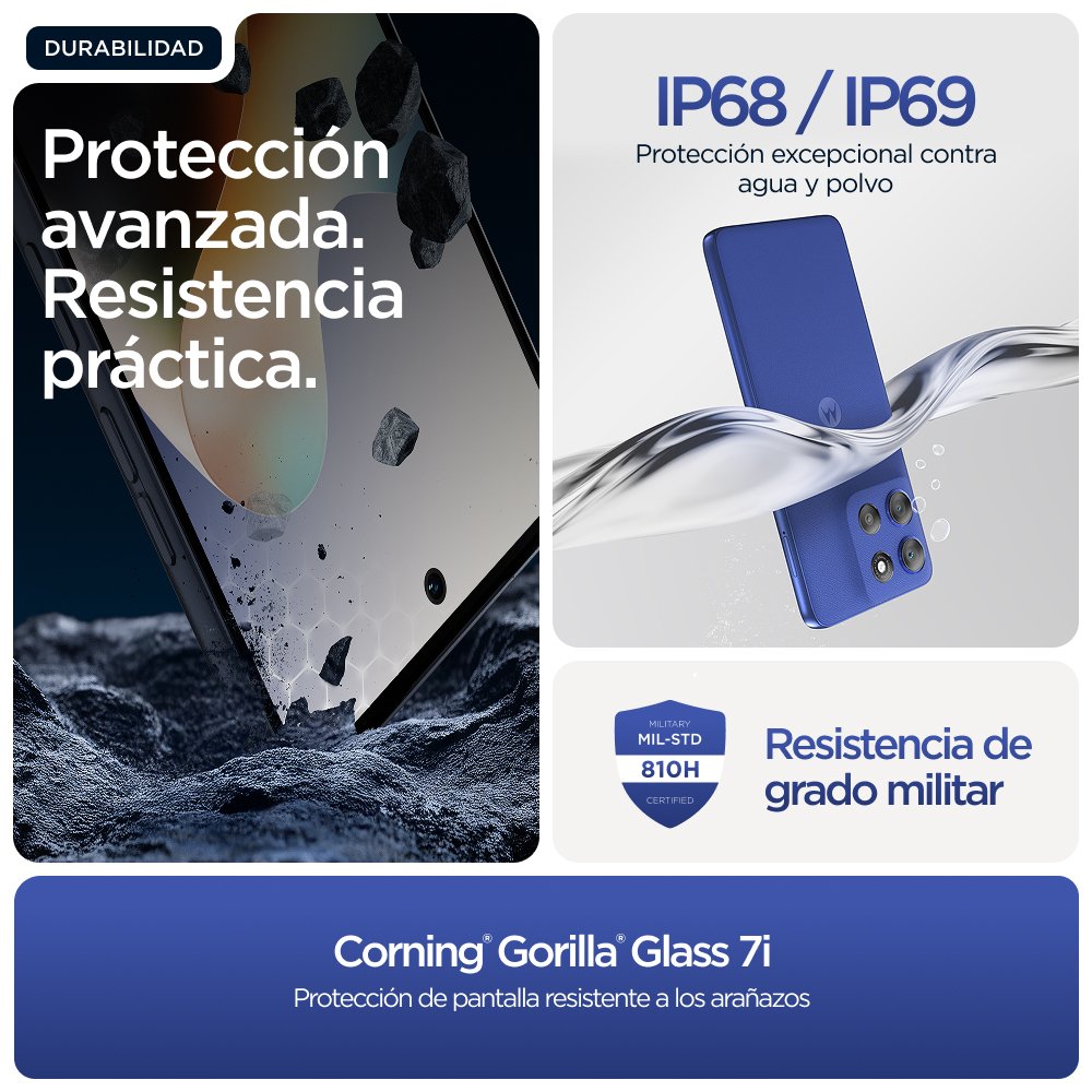 EAN 8033779080593 - Motorola moto g56 5G 17,1 cm (6.72") Ranura híbrida Dual SIM Android 15 USB Tipo C 8 GB 256 GB 5200 mAh A imagen 12