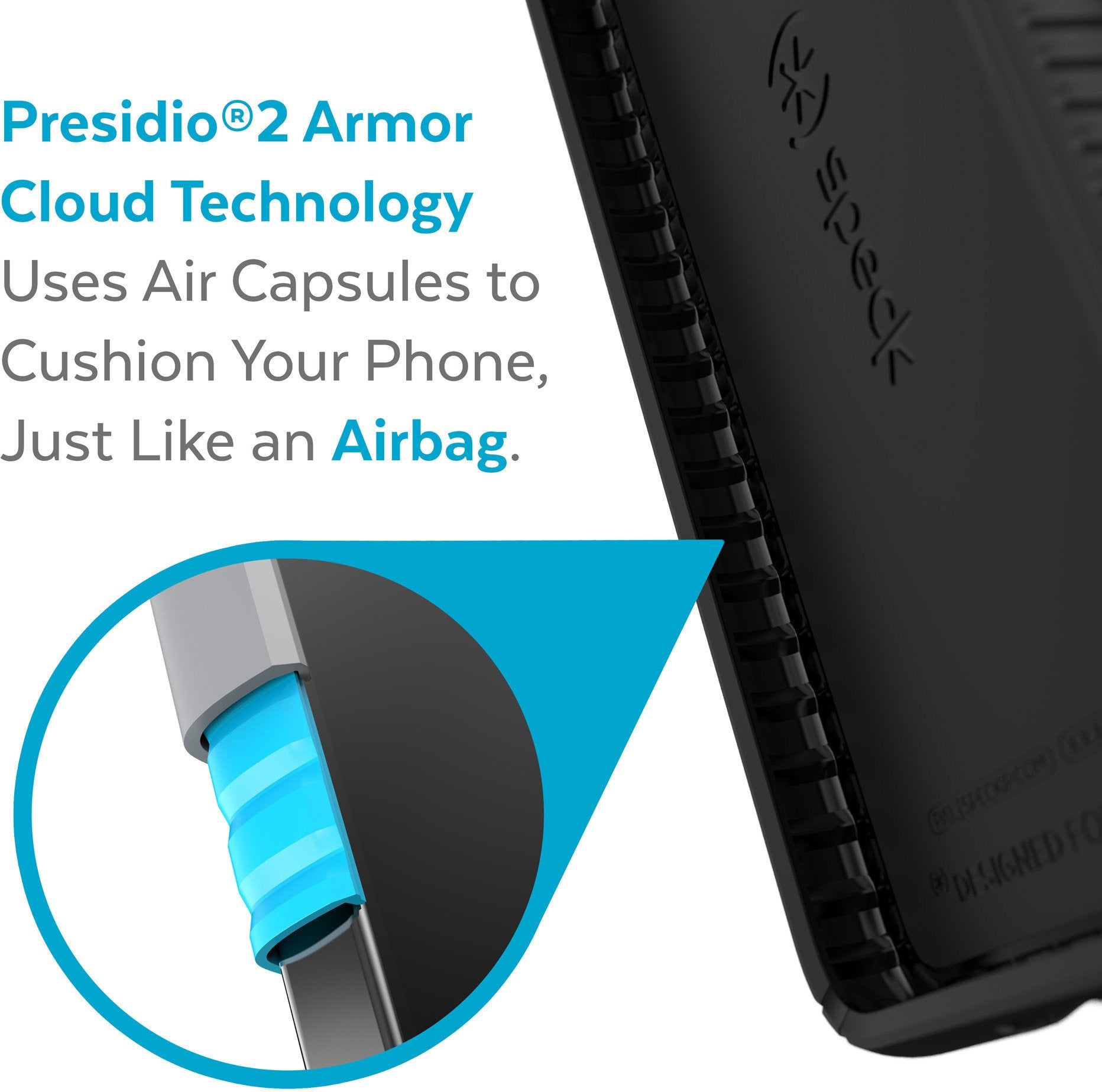 Speck Presidio2 Grip Funda Para Galaxy S22 Plus 16,8 Cm (6.6") Negro, Blanco