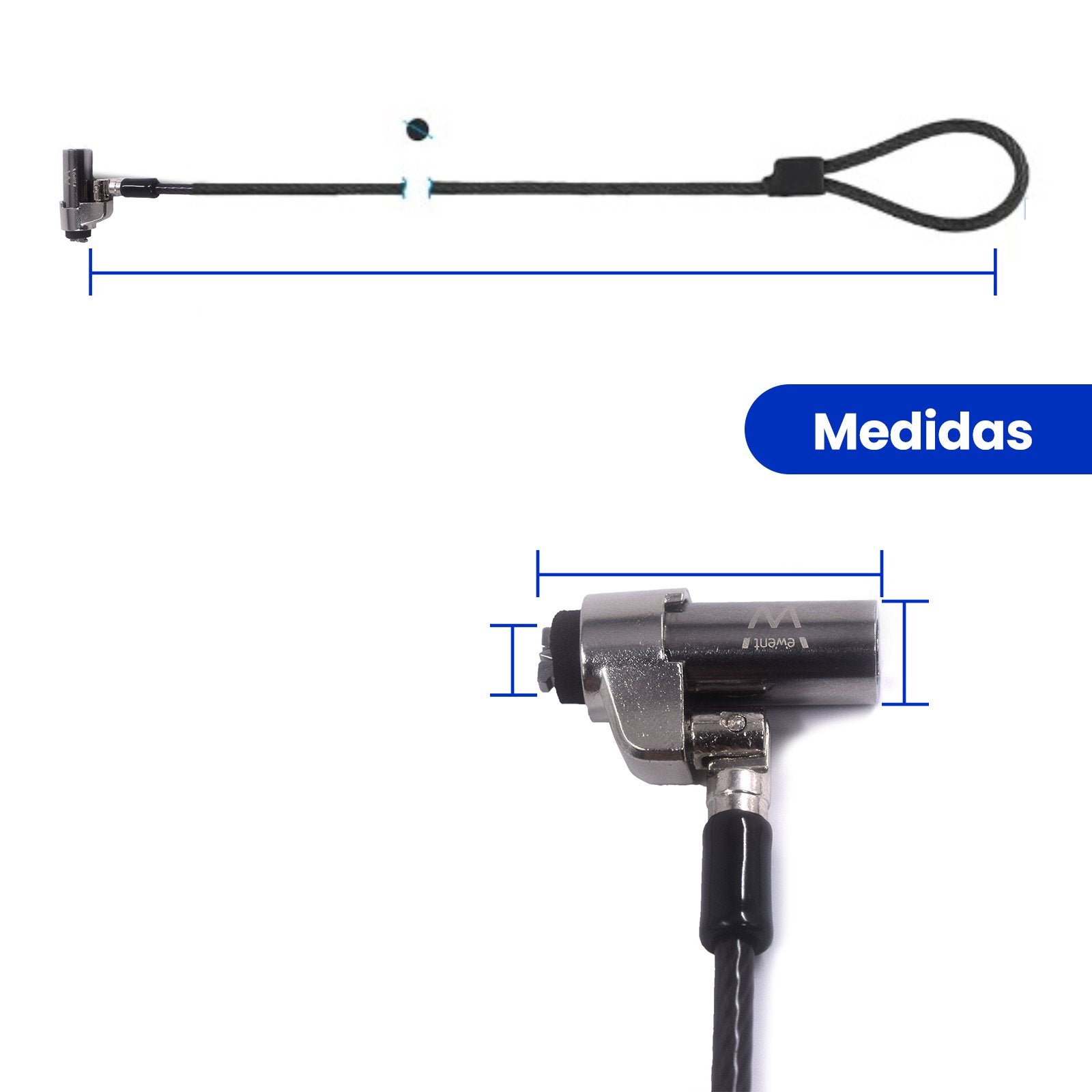 EAN 8052101433791 - Ewent EW1239 cable antirrobo Negro 1,8 m imagen 2