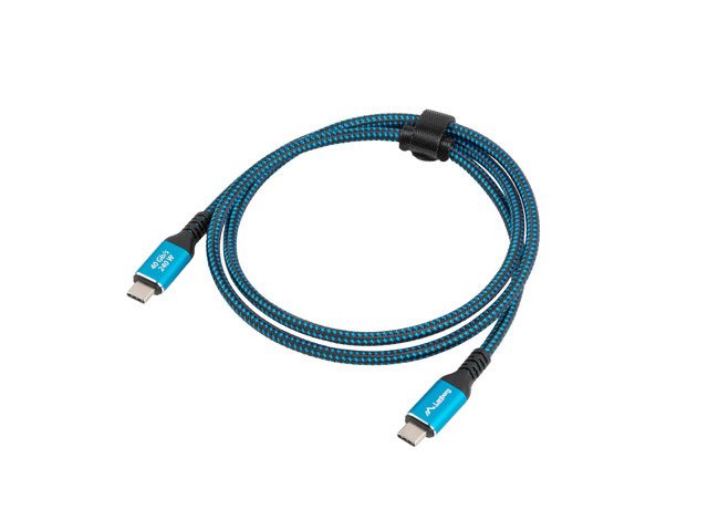 EAN 5901969447132 - Lanberg CA-CMCM-44CU-0005-BK cable USB USB4 Gen 2x2 0,5 m USB C Negro, Azul imagen 4