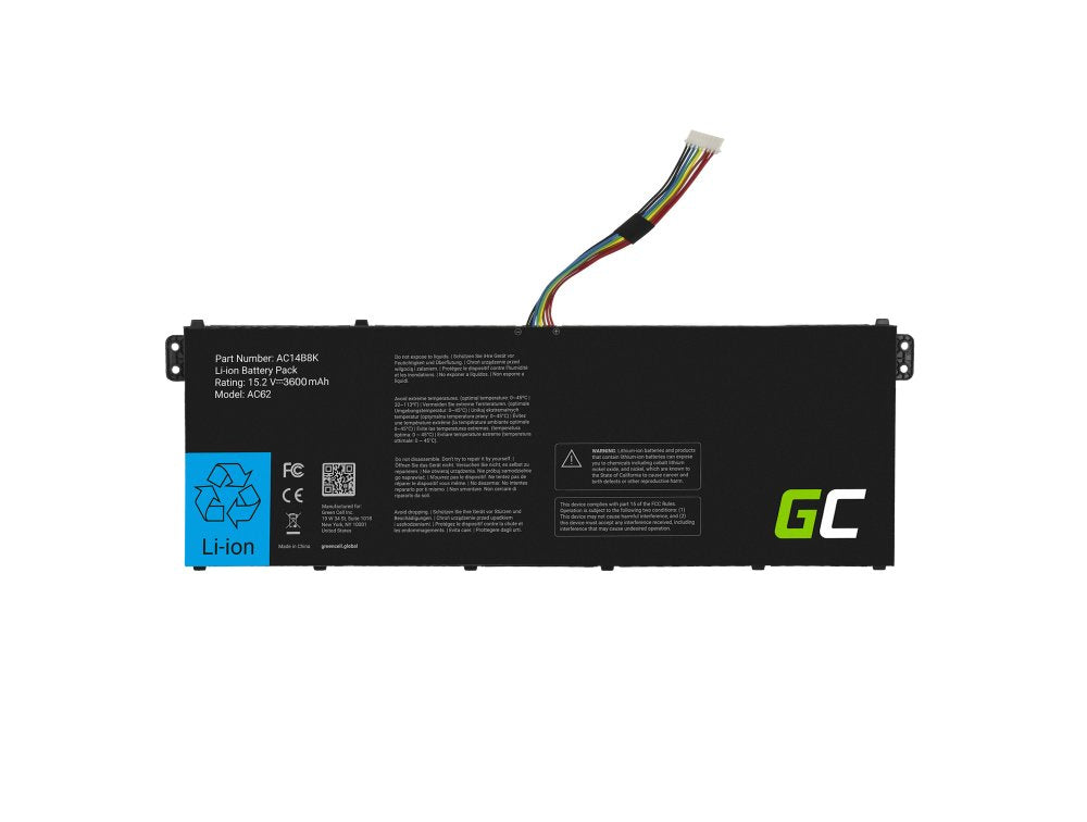 EAN 5902719429736 - Green Cell AC62 refacción para laptop Batería imagen 2