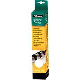 Fellowes Pack De 25 Canutillos Blancos 12 Mm