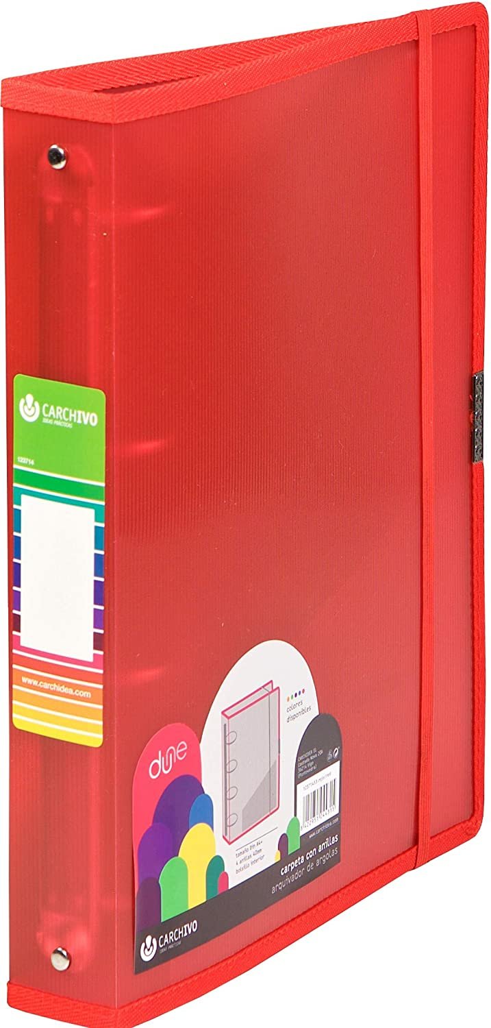EAN 8422951044315 - CARCHIVO Dune carpeta de cartón A4+ Rojo imagen 1