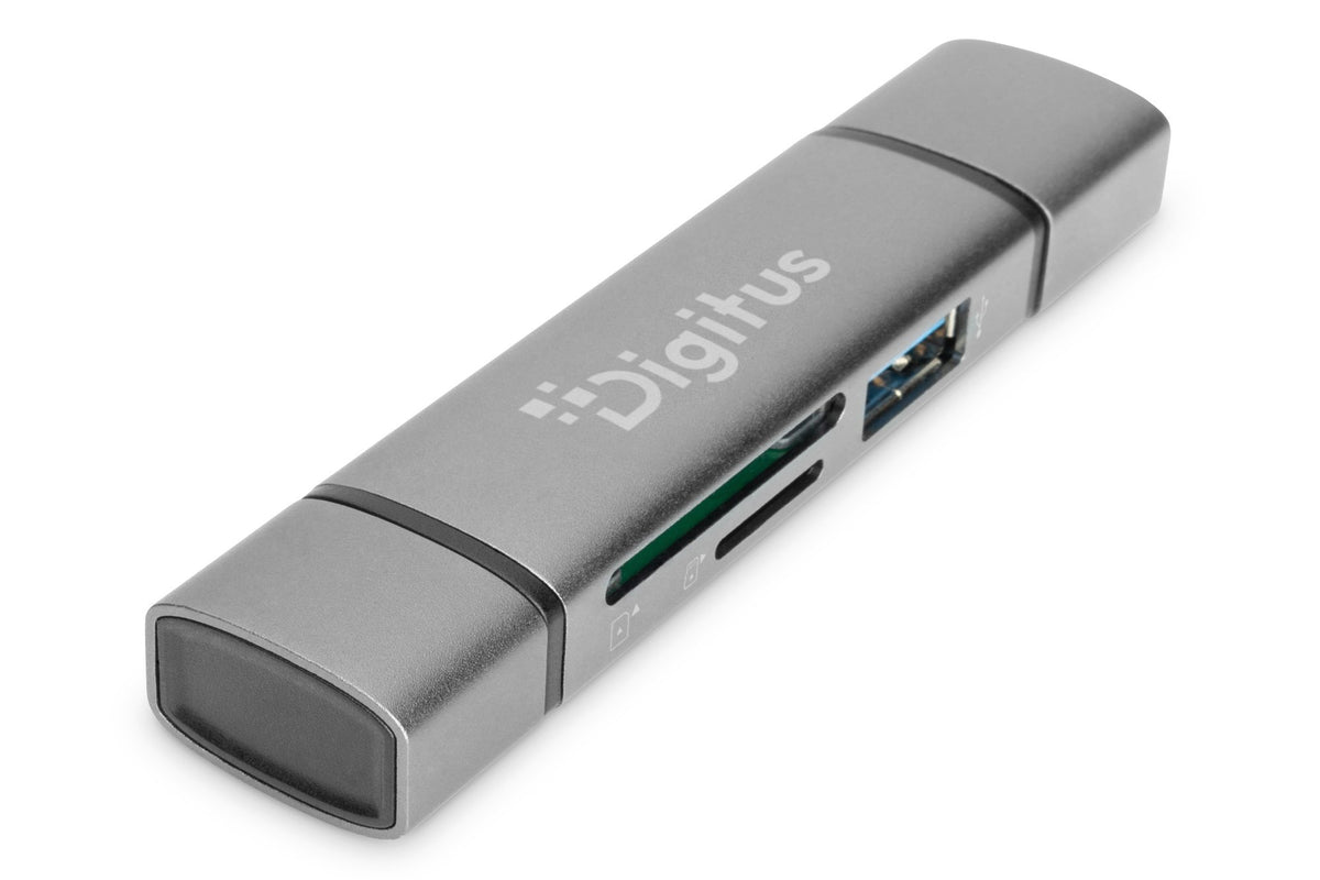 EAN 4016032464464 - Digitus DA-70886 lector de tarjeta USB 3.2 Gen 1 (3.1 Gen 1) Type-A/Type-C Aluminio imagen 1