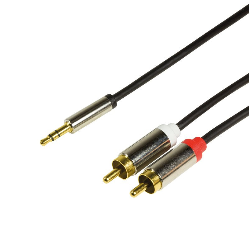 Logilink Cab1103 Cable De Audio 1 M 3,5mm 2 X Rca Negro