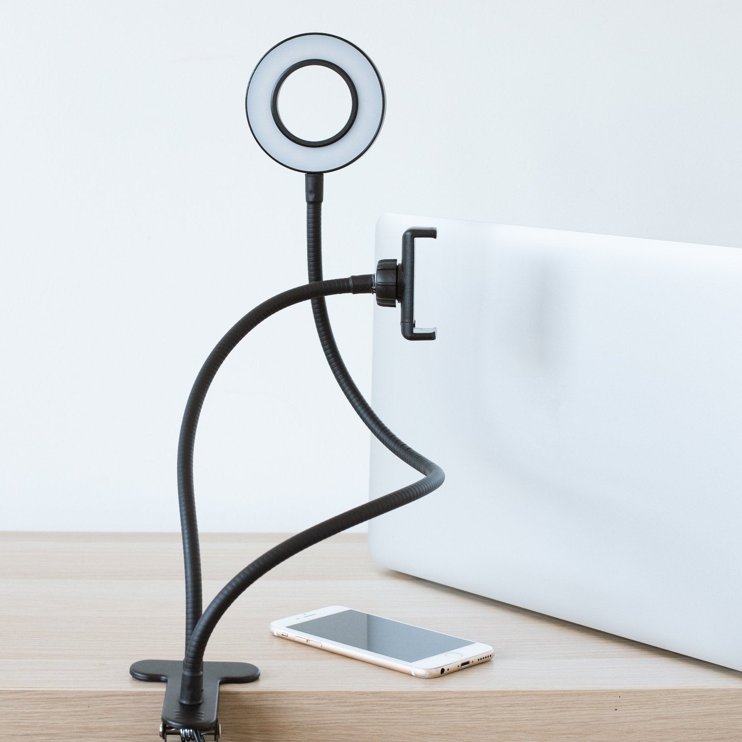 Thumbsup! Vlogging Light Anillo De Luz Para Selfies Con Soporte Para Smartphone