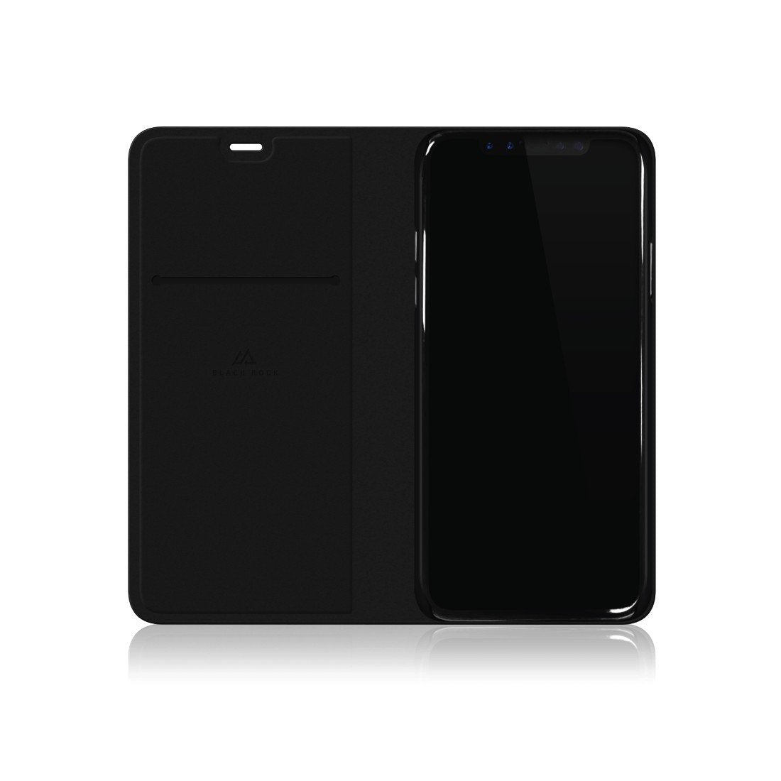 Funda Negra Black Rock Booklet Pure Bkfb0003 Para Apple Iphone Xs/X Funcion Soporte DiseãO Extrafino