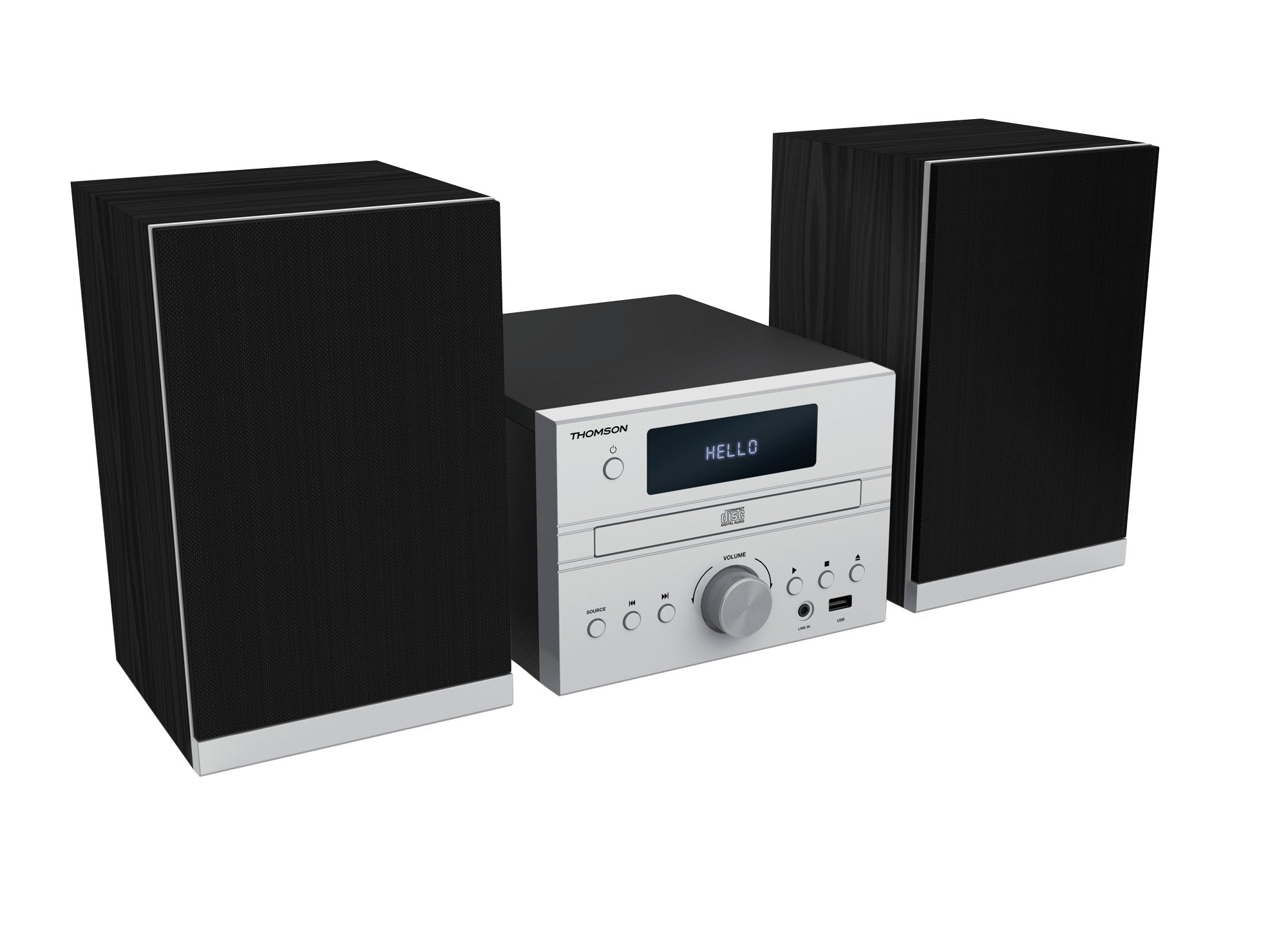 Thomson Micro Sound System Bt Cd/Mp3/Usb Gray Mic122bt