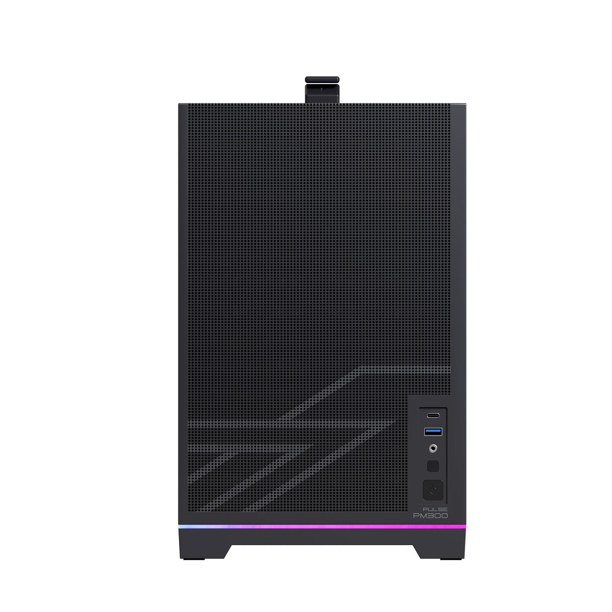 Caja Pc Micro-Atx Semitorre Einarex Pm300 Core C-Templado Negra Excs-Pm-300c-B
