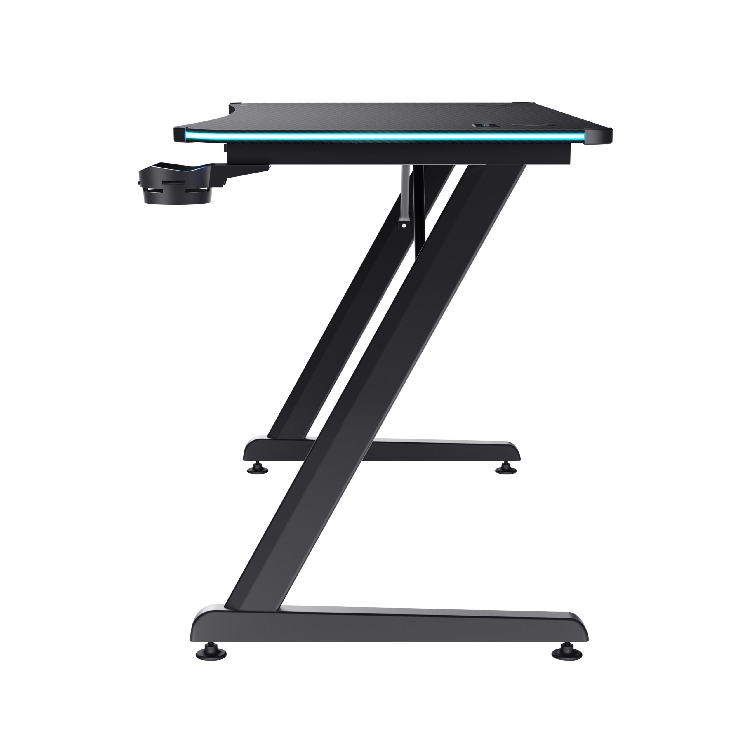 Mesa Gaming Gxt 709 Luminus Rgb Negro Trust Máximo 150kg/ 120 X 60 X 74cm/ Control De Iluminación