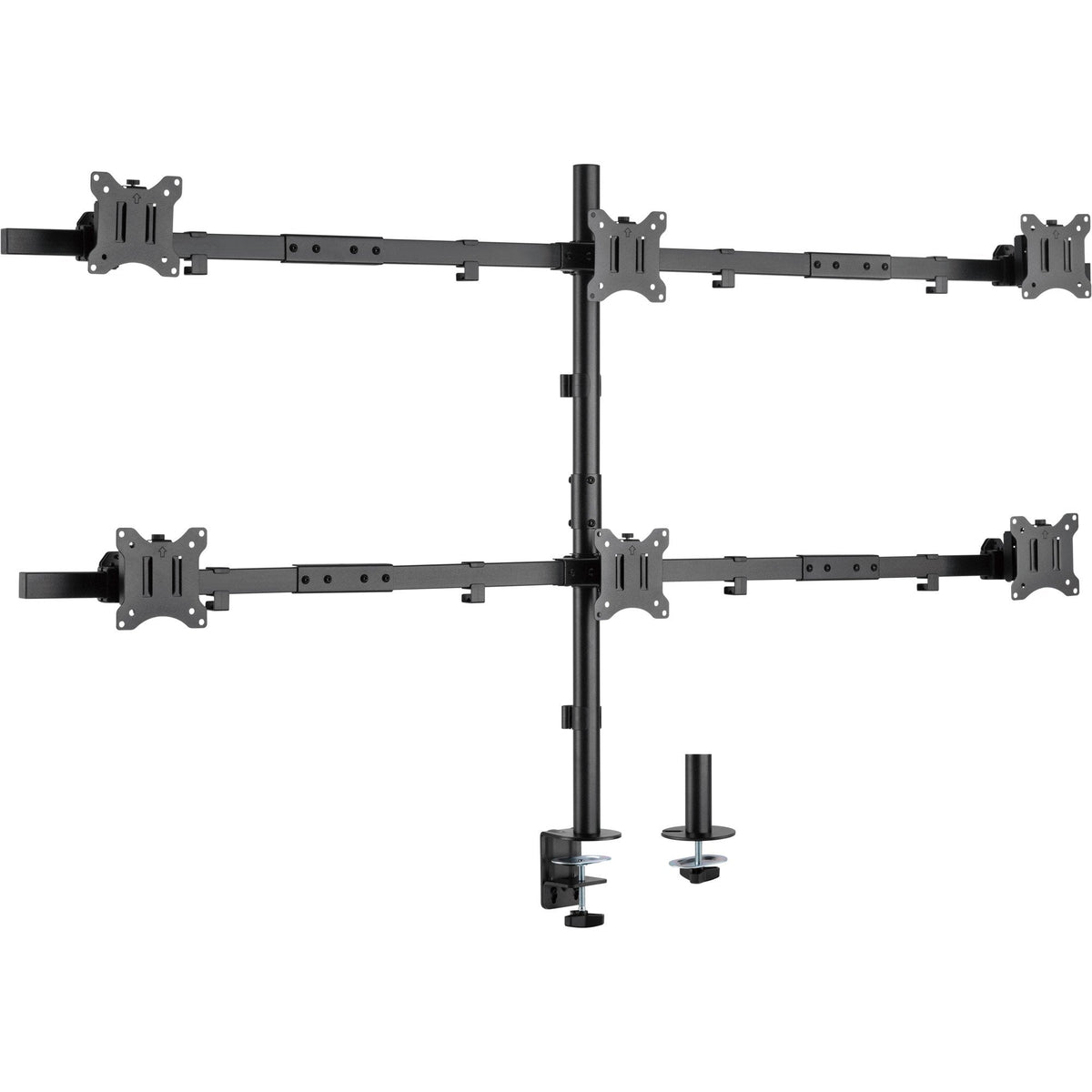 Inline® Desk Bracket For 6x Tv / Led / Tft Display Up A 81cm 32" Max. 7kg Negro