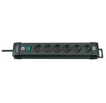 Brennenstuhl 1951160100 Base Múltiple 3 M 6 Salidas Ac Negro