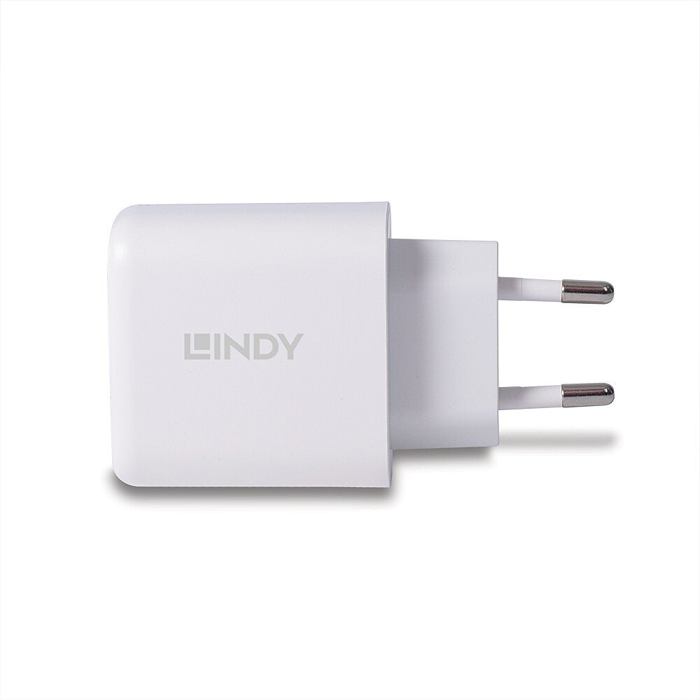 Cargador Lindy Usb Typ A+C Gan Charger 65w, Blanco