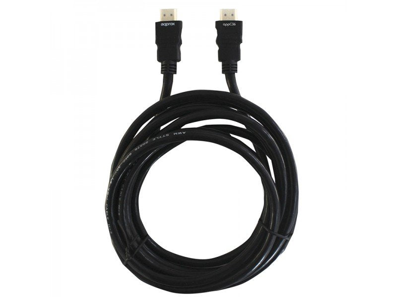 Approx Cable Hdmi 5m Conectores M/M V1.4 Negro