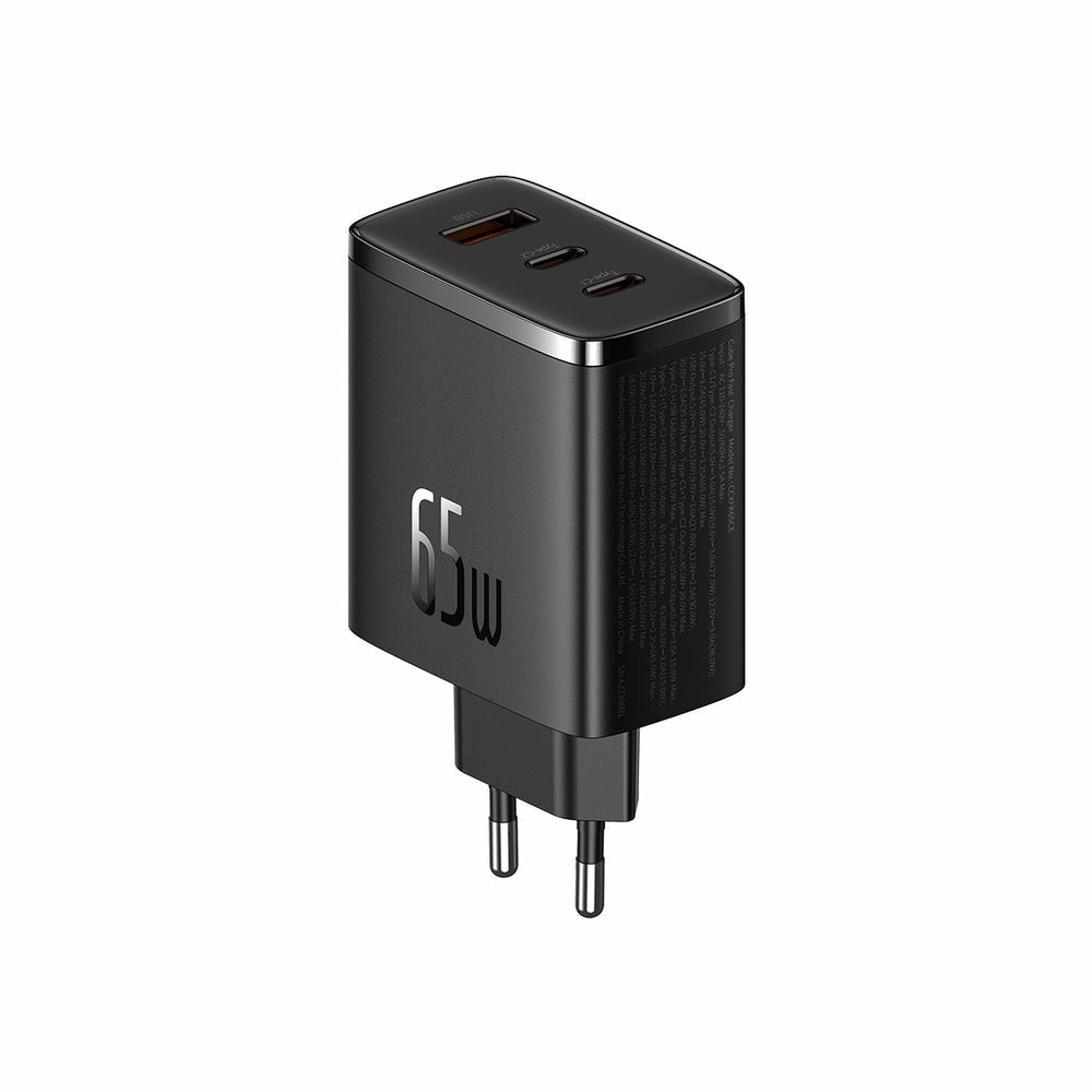 Ladowarka Sieciowa Baseus Os-Cube Pro 2xusb-C + Usb, 65w (Czarna)