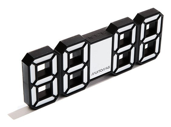 Muitomas Neon Digital Clock White