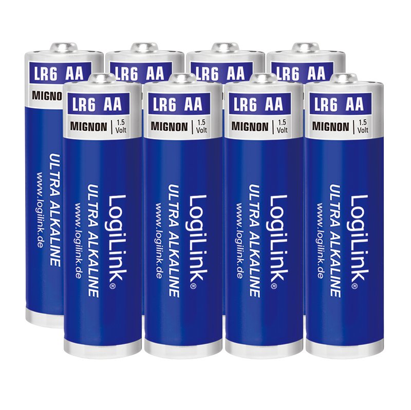 Logilink Lr6f8 - Ultra Power Aa Alkaline Batteries. Lr6. Mignon. 1.5v. 8pcs