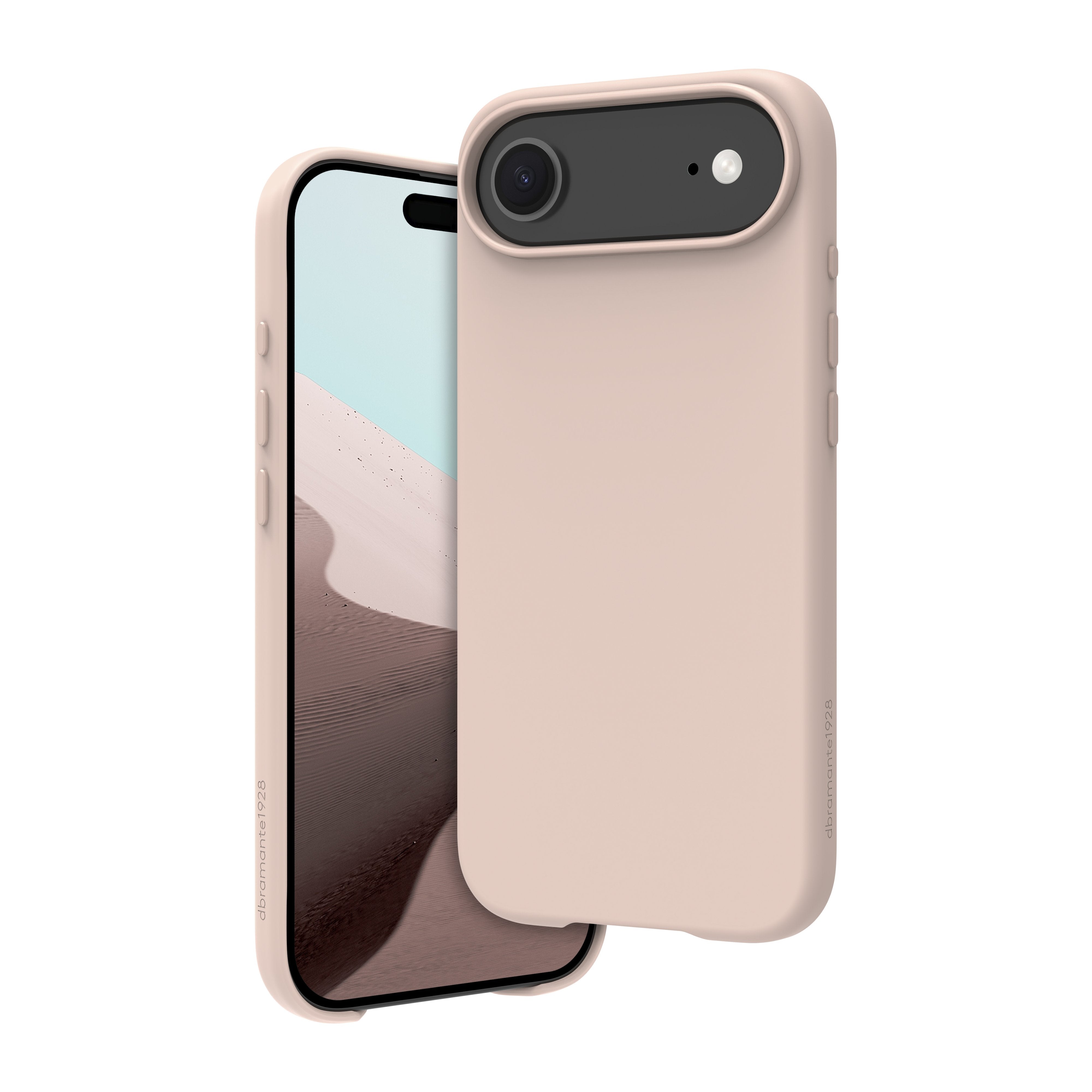 Dbramante1928 Roskilde Icon Carcasa Trasera Para Teléfono Móvil Compatibilidad Con Magsafe Plástico Reciclado Arena Rosa