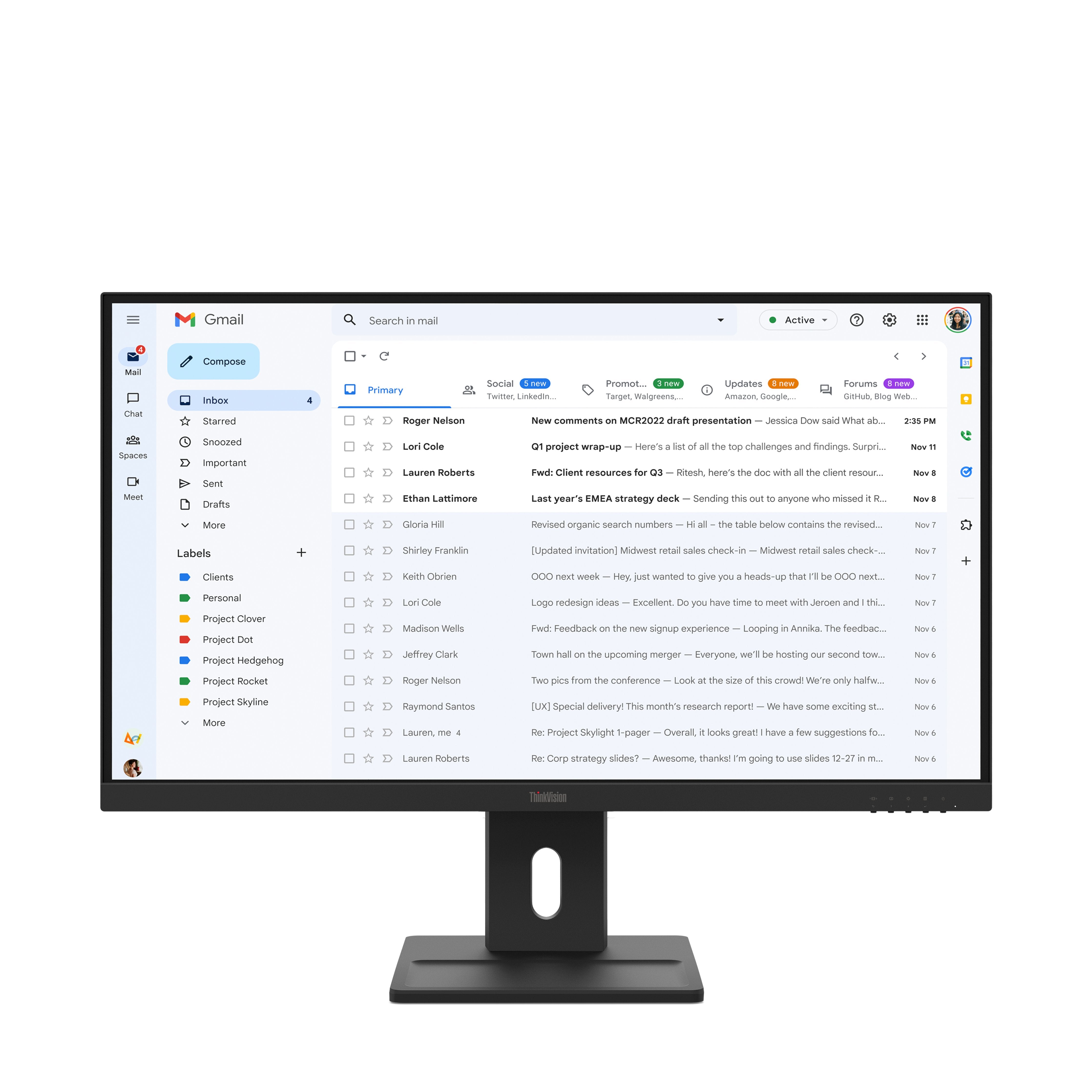 EAN 0198157546882 - Lenovo ThinkVision E27-40 pantalla para PC 68,6 cm (27") 1920 x 1080 Pixeles Full HD LCD Negro imagen 1