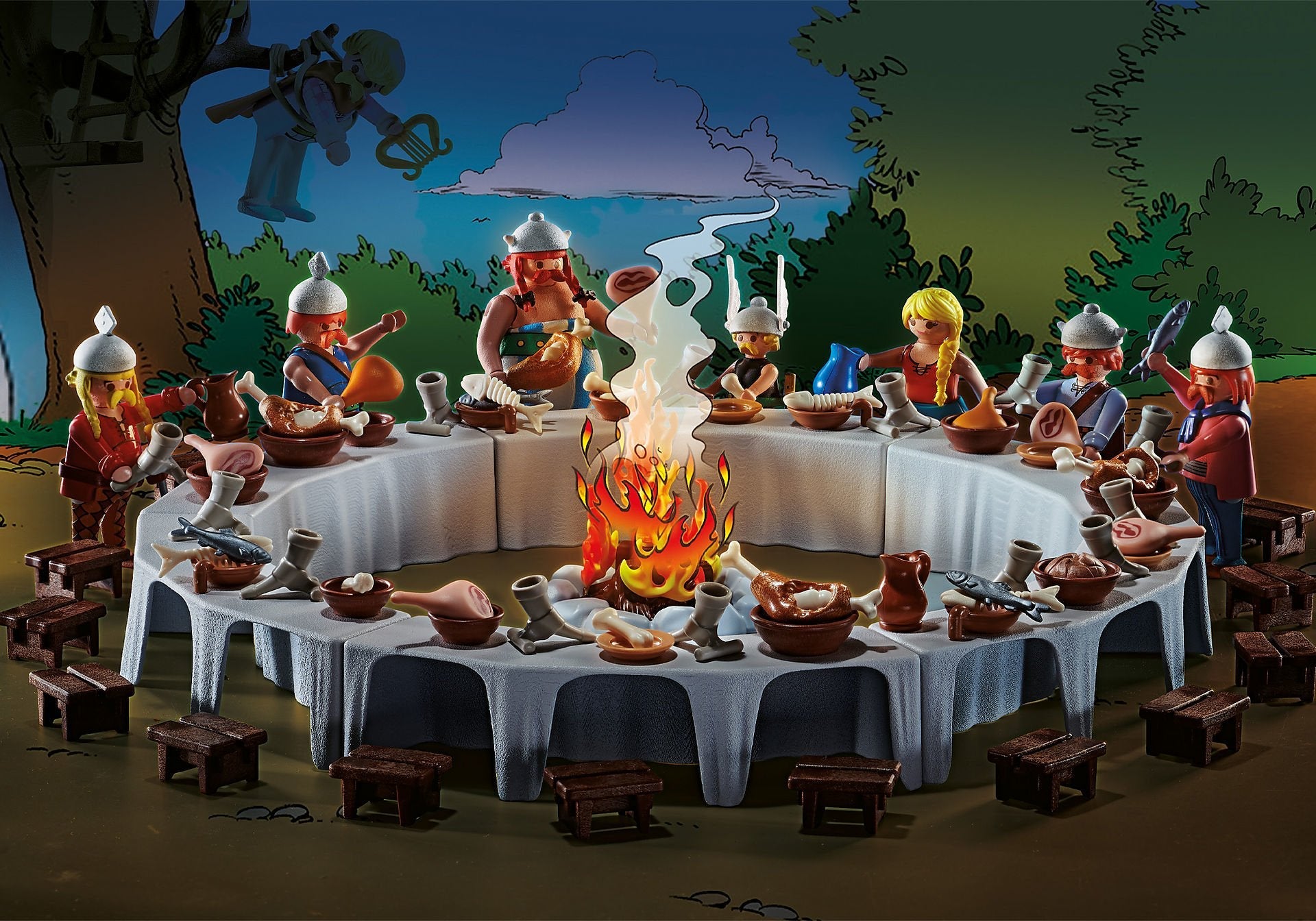 Playmobil 70931 Asterix: Banquete De La Aldea