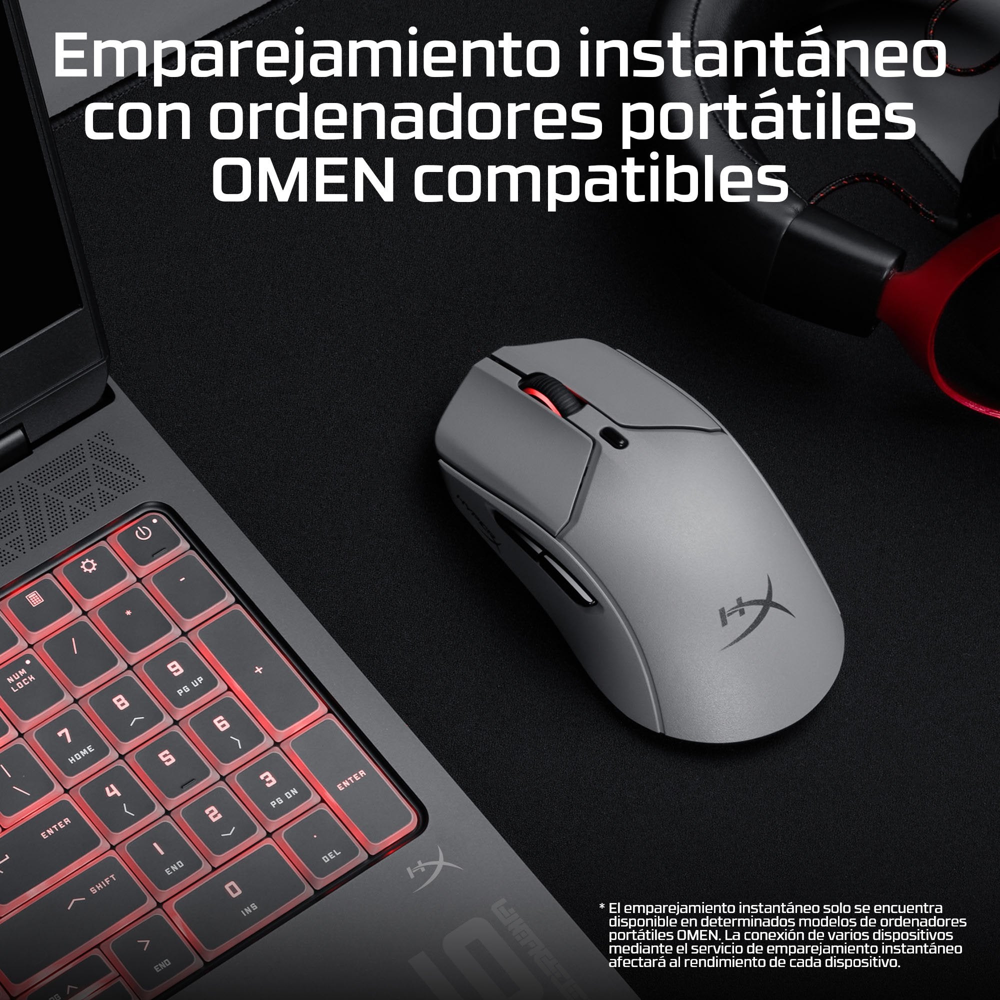 EAN 0198122802432 - HyperX Pulsefire Haste 2 Pro 4k Wireless Gaming Mouse ratón Juego Ambidextro Bluetooth + USB Type-C Óptic imagen 2