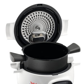 Tefal Cy851130 Olla Multi-Cocción 6 L Cromo, Blanco