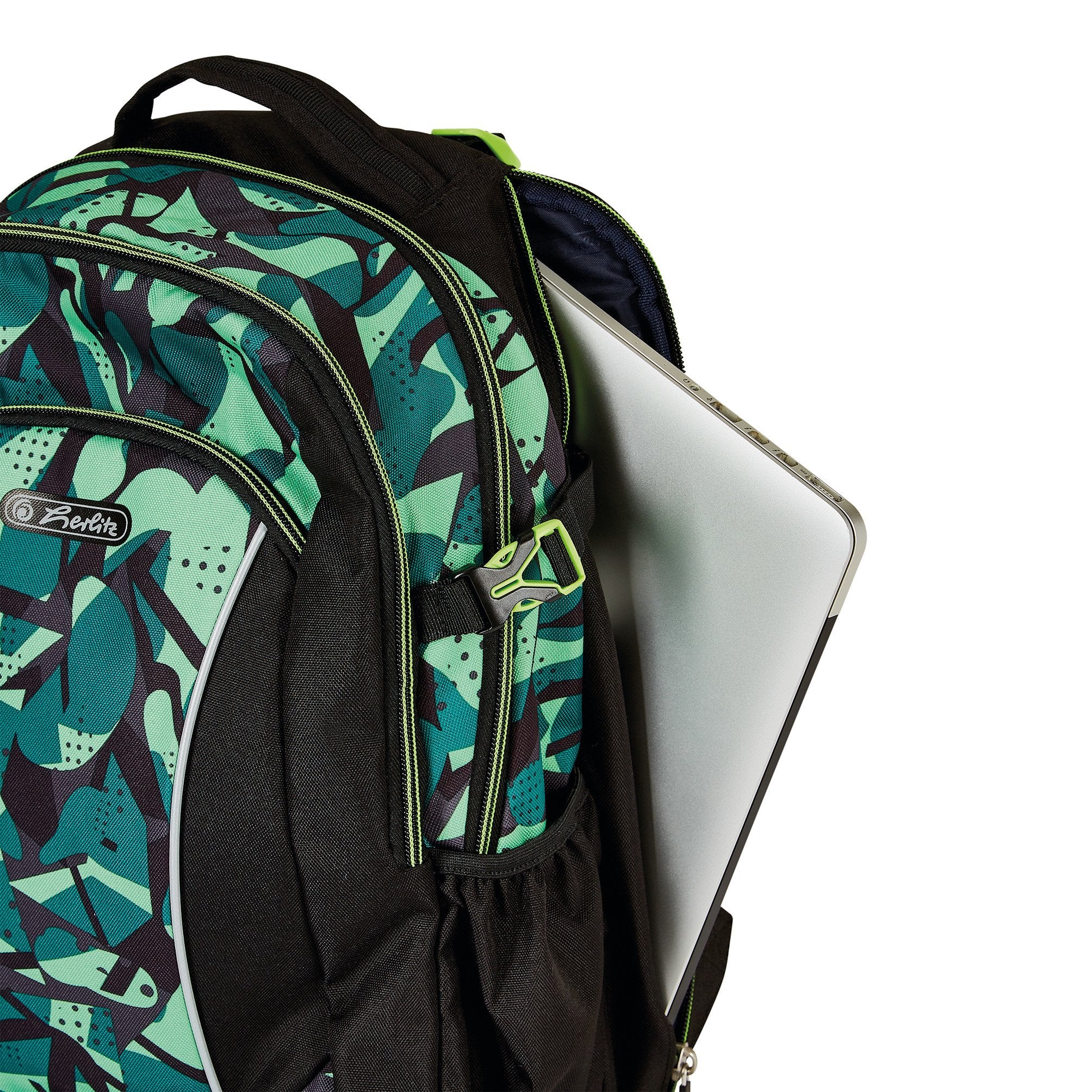 EAN 4008110283173 - Herlitz Ultimate Camo mochila Mochila escolar Negro, Verde Poliéster imagen 11
