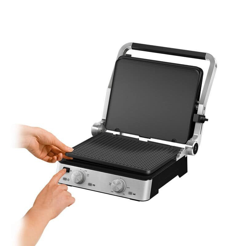 Grill Braun Cg7020 2000w Negro. Inox
