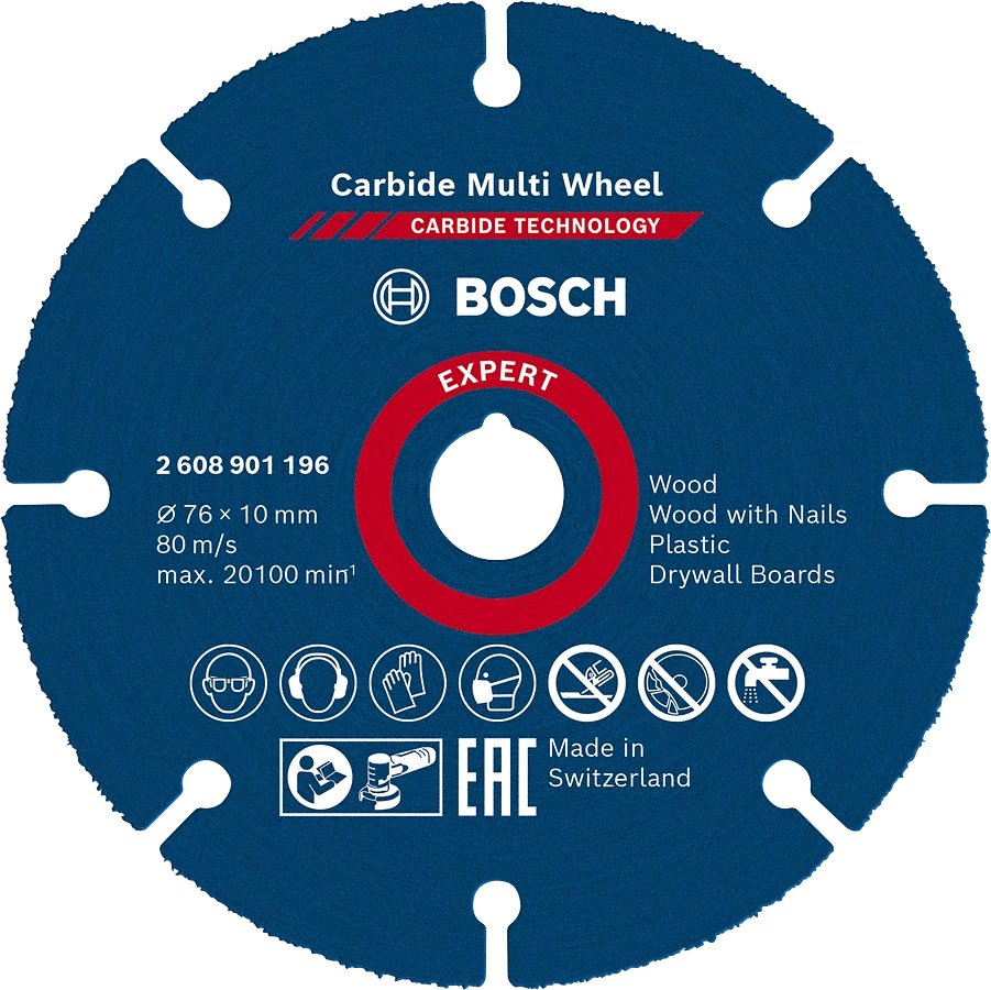 EAN 4059952567549 - Bosch 2 608 901 196 disco de afilar Plástico, Madera Disco de corte imagen 1