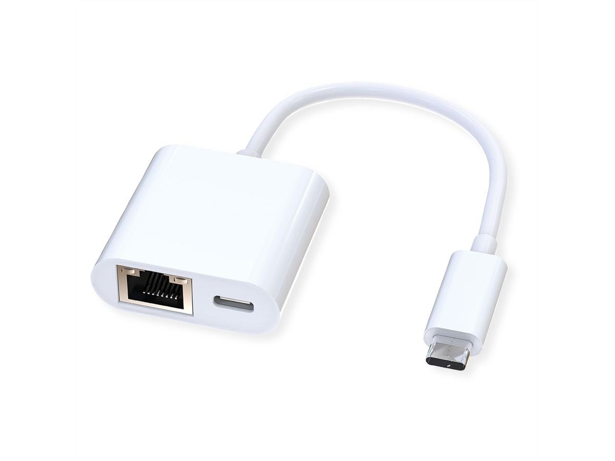 Roline Usb 3.2 Gen 2 Tipo C A Gigabit Ethernet Convertidor + 1x Pd Port 100w