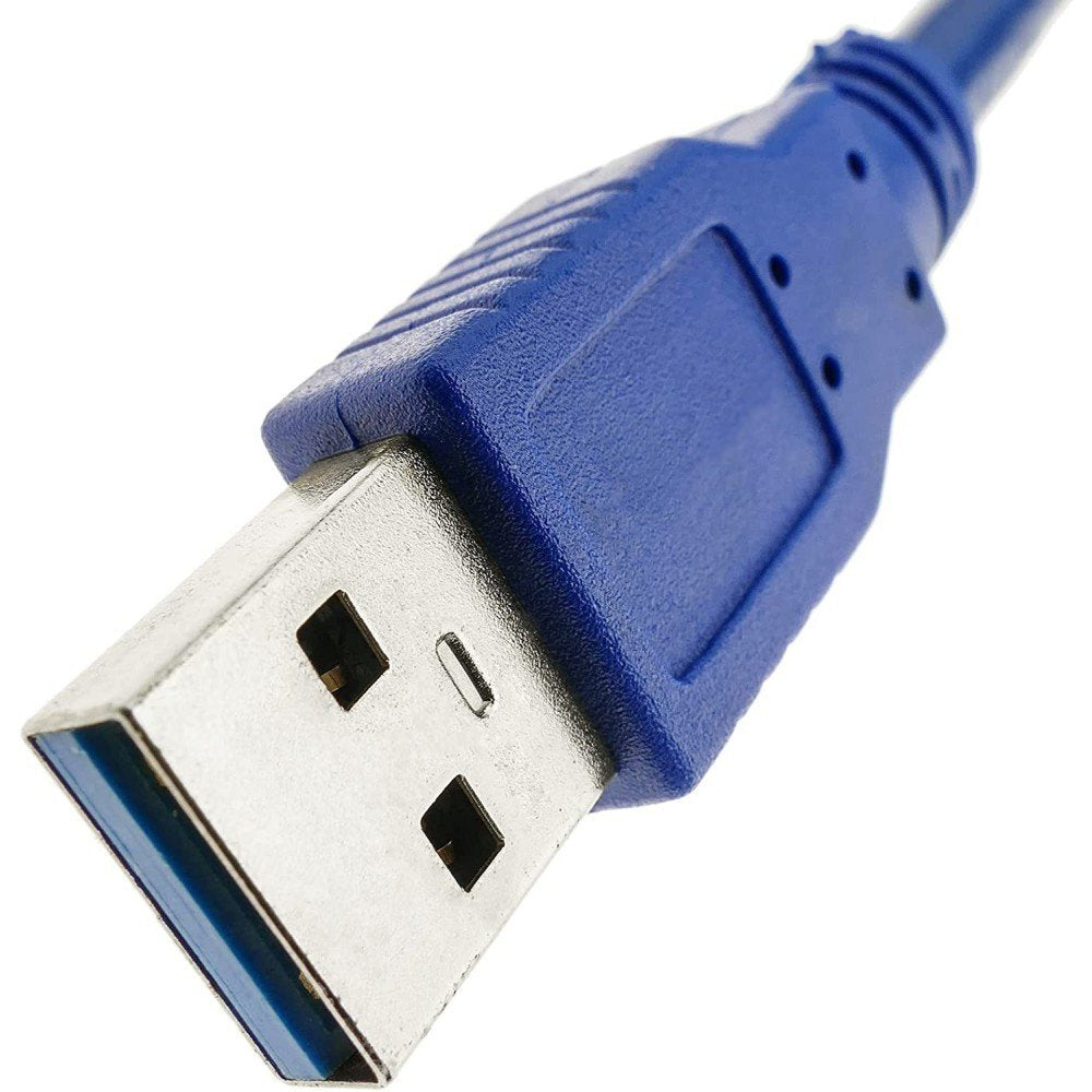 Techly 0.5m Usb 3.0 Ab M/M Cable Usb 0,5 M 3.2 Gen 1 (3.1 Gen 1) Usb A Usb B Azul
