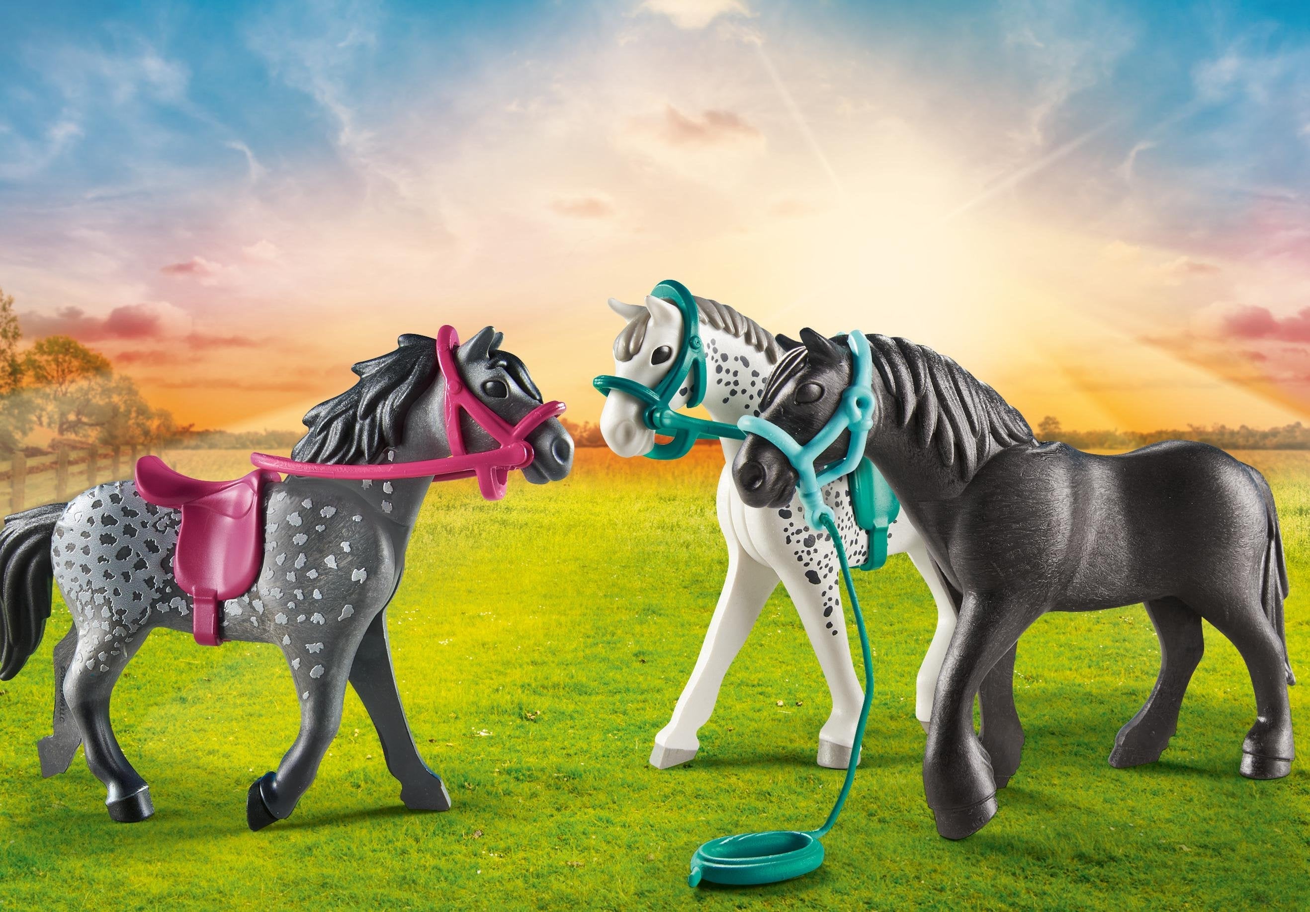 Playmobil 70999 - 3 Caballos: Frison Knabstrupper & Andaluz