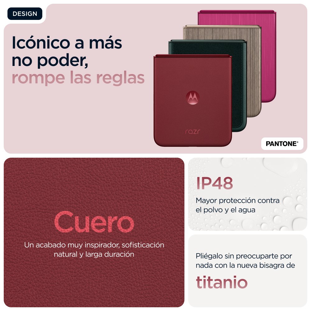 Smartphone Motorola Razr 60 Ultra 6.96" Sim Doble Android 15 5g Usb Tipo C 16 Gb 512 Gb 4700 Mah Burdeos