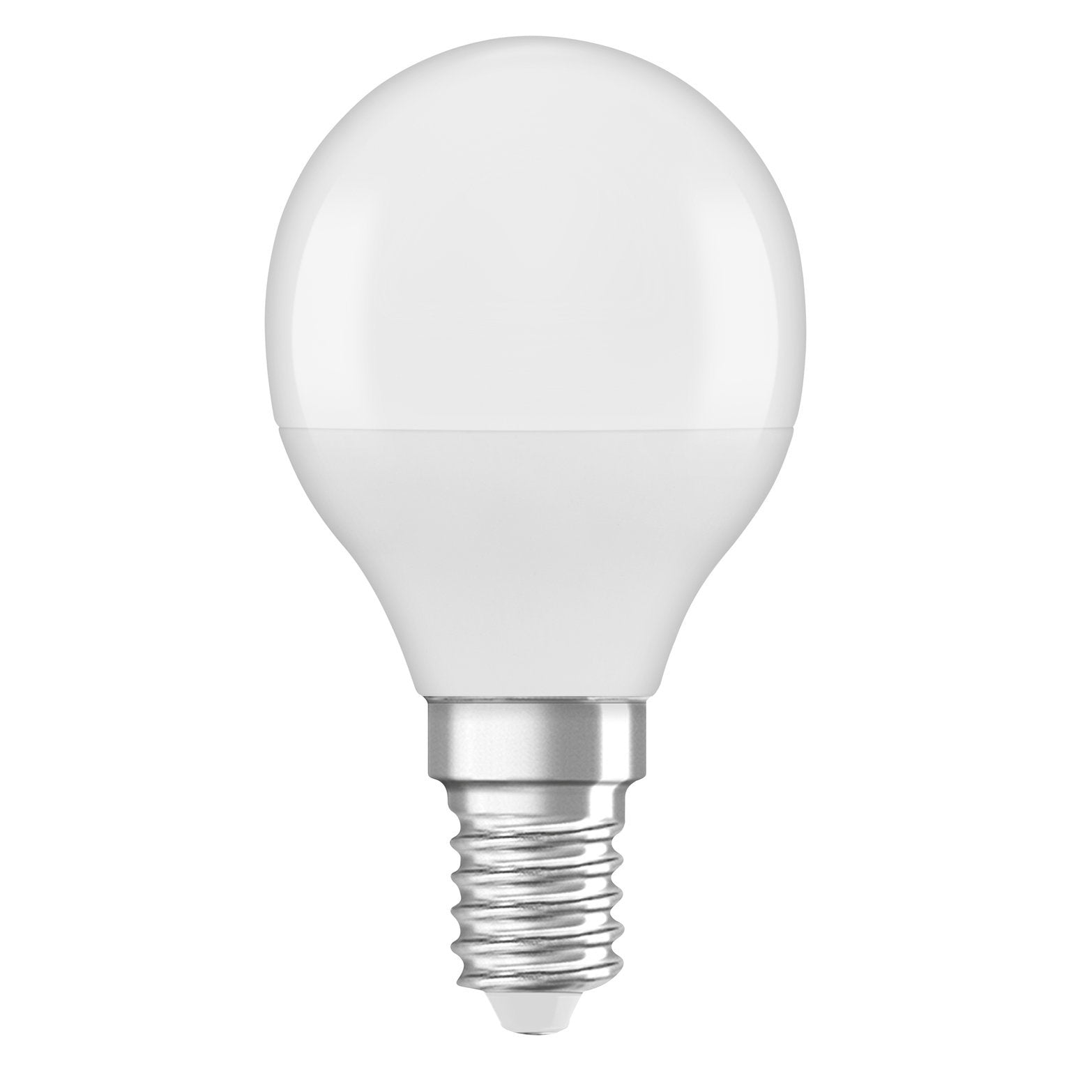 Osram Bombilla Led Esférica Mate Con Disipador De Calor - 4w Equivalente A 40w E14 - Blanco Cálido